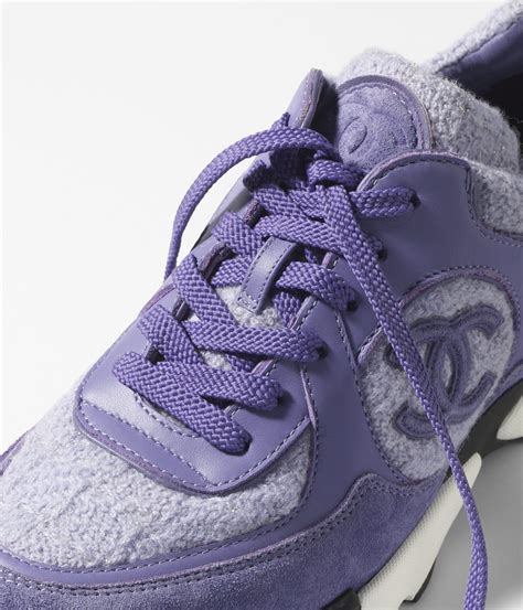 chanel calfskin sneakers men|purple Chanel sneakers.